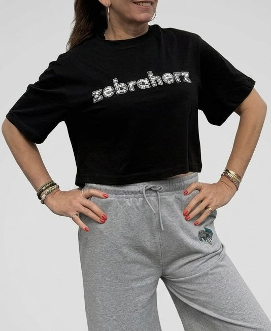 zebraherz Oversied Cropped Shirt
