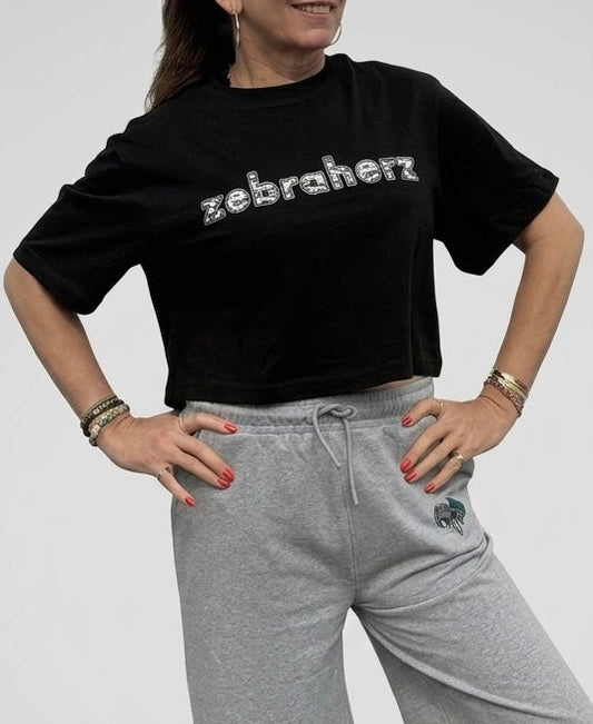 zebraherz Oversied Cropped Shirt