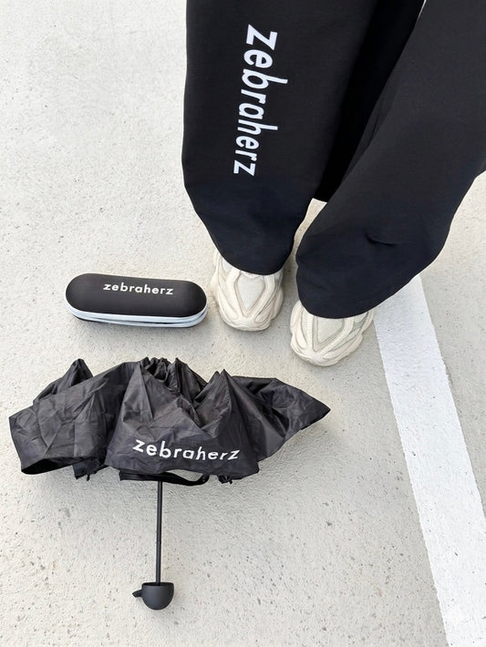 zebraherz Regenschirm mit Case